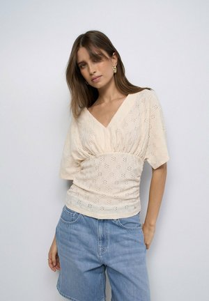 Salsa Jeans, SALSA ARRÁBIDA HEMD - Blusa - beige