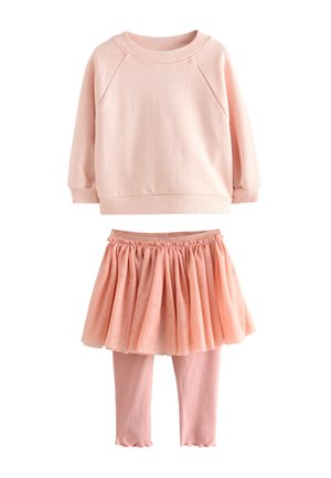 REGULAR FIT 2 PIECE SET - Fustă plisată - pink