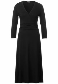 Street One WICKEL IN MIDI LÄNGE - Jerseyjurk - schwarz