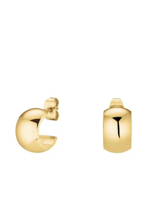 SMALL WIDE HOOPS - Earrings - gold-coloured