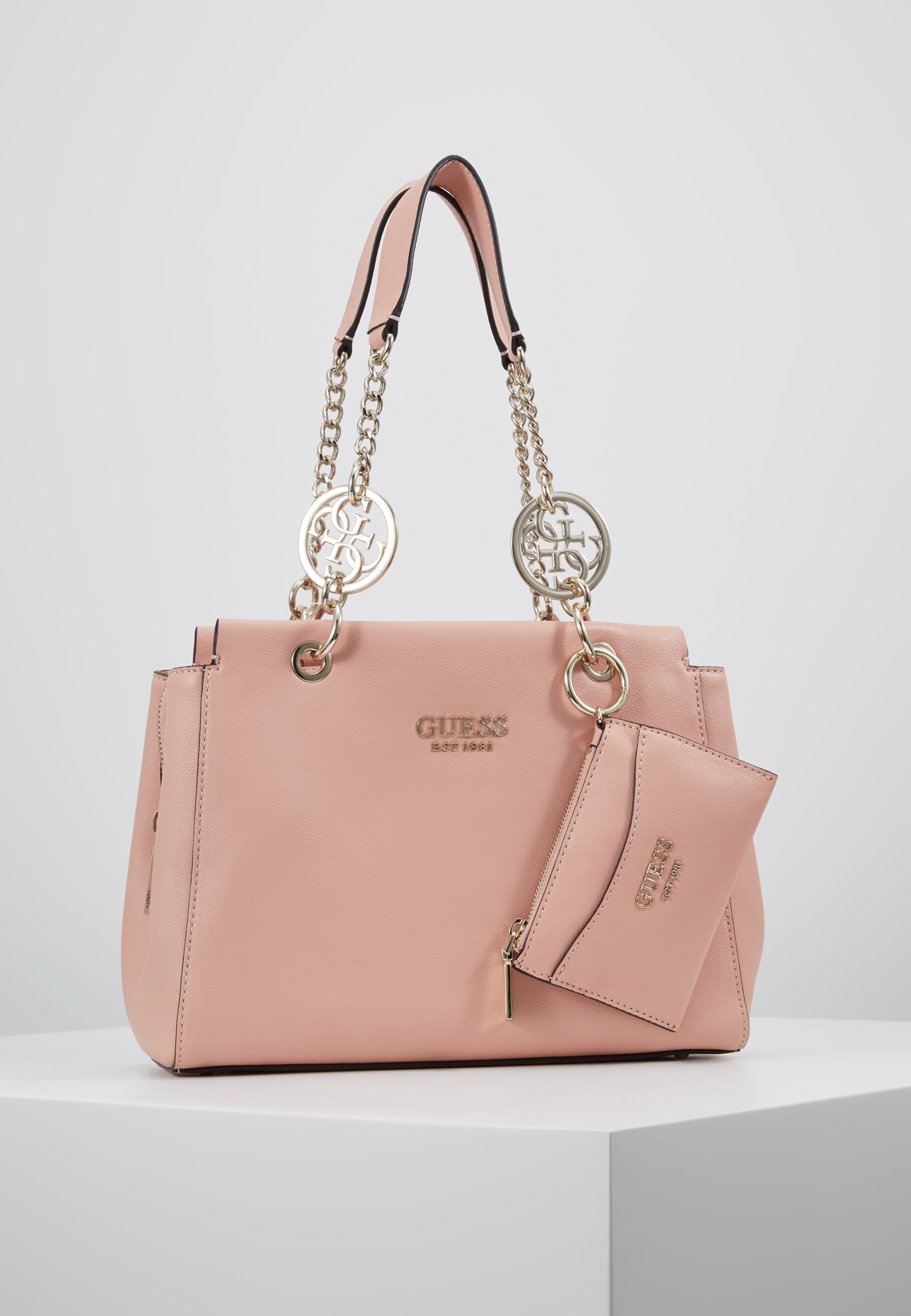 Guess TARA GIRLFRIEND SATCHEL SET Håndveske peach Guess TARA GIRLFRIEND SATCHEL SET Håndveske peach