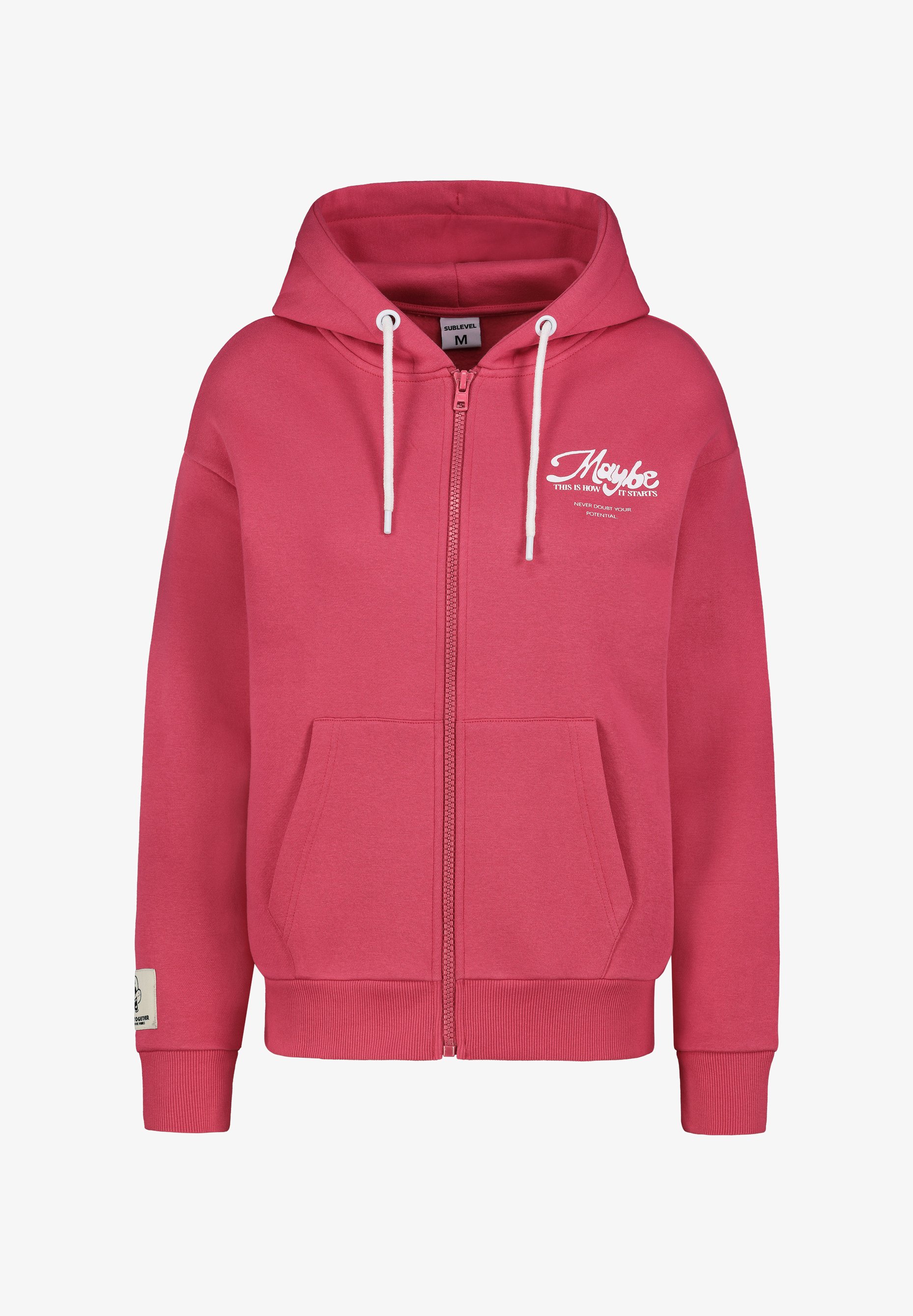 Sublevel MIT PRINT Sweatjacke red/rot Zalando