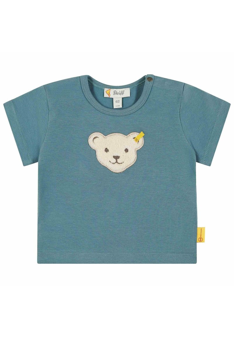 Steiff T-shirt print blauw Steiff T-shirt print blauw