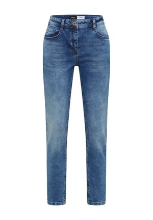 Cecil, HIGH WAIST SLIM LEG JEANS IM SLIM FIT - Jean slim - light blue used wash