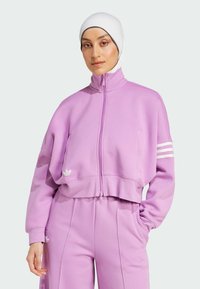 adidas Originals NEUCLASSICS TRACK - Felpa con zip - preloved purple cloud white