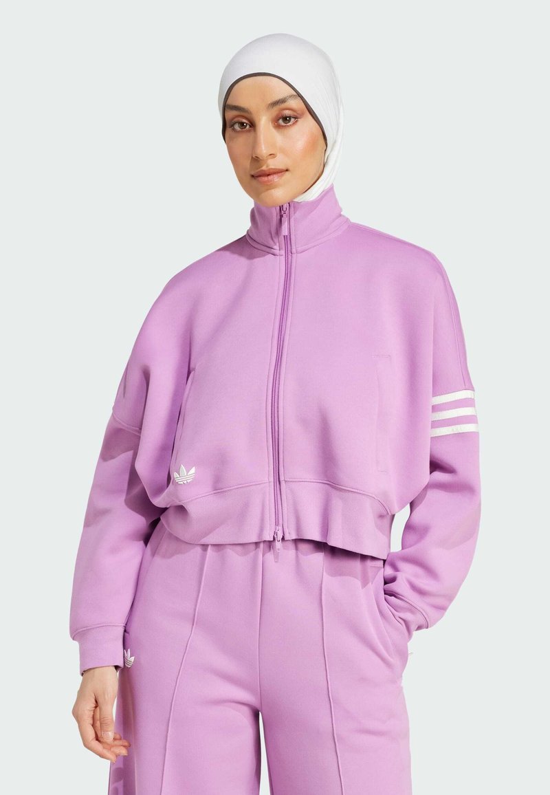 adidas Originals NEUCLASSICS TRACK - Felpa con zip - preloved purple cloud white