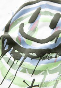 Next RELAXED FIT SHORT SLEEVE GRAPHIC STANDARD - T-shirt con stampa - white smile back print