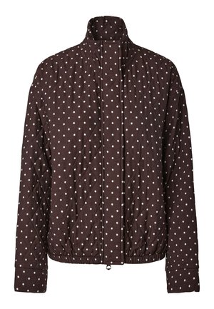 Pieces, BOMBERJACKE PCFAMILLA GESTEPPTE - Light jacket - hot fudge