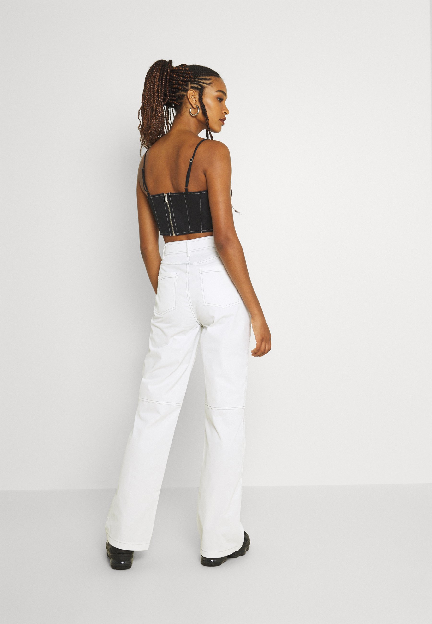 Femme CONTRAST STRAIGHT LEG TROUSER - Pantalon classique Femme CONTRAST STRAIGHT LEG TROUSER - Pantalon classique