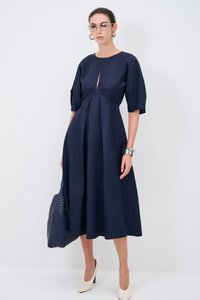 CUT-OUT DETAILED - Vapaa-ajan mekko - navy blue