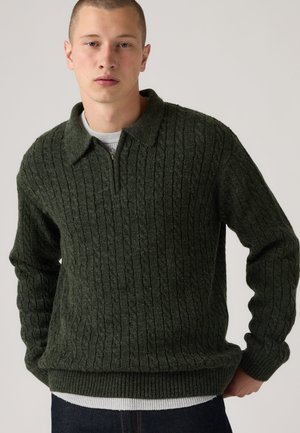 Levi's®, MASON COLLARED QUARTER ZIP - Pullover - windsome olive heather