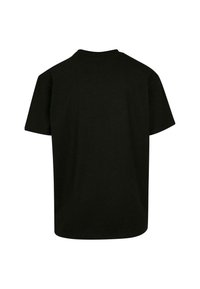 Sort kortærmet T-shirt med rund halsudskæring. Lavet af blødt stof, har et ensfarvet design og en afslappet pasform.