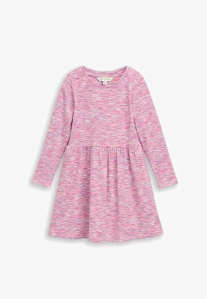 TOM TAILOR TOM TAILOR KLEIDER & JUMPSUITS MINI-KLEID MIT RIPPSTRUKTUR - Robe pull - pink space dye texture