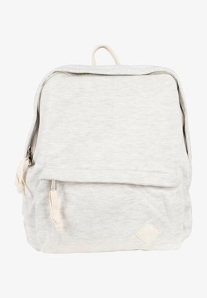Hele hall vest, millel on ees lukuga tasku, ülaosas käepide ja väikene logo silti paremas alanurgas. Pehme tekstuur.