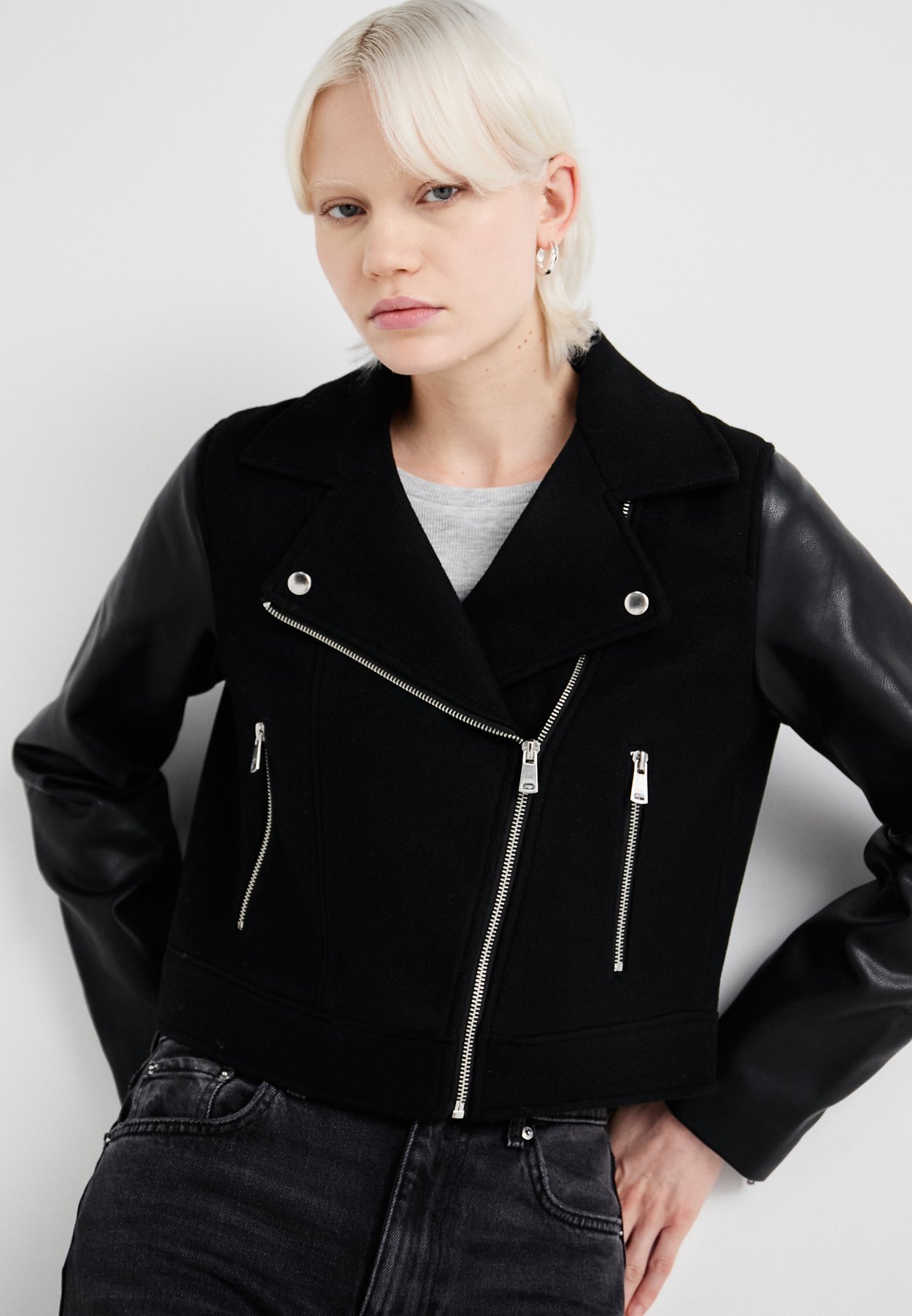 EMMA MIX BIKER JACKET