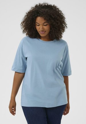 Kaffe Curve MINA - Jednoduché tričko - windward blue