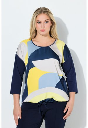 RETRO GEOMETRIC PRINT PANEL TEE - Langærmet T-shirt - universe