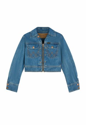 Wrangler, UNLINED JACKET SUPER JACKET FOR WOMENS - REGULAR FIT - Giacca di jeans - mottled dark blue