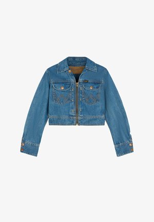 Wrangler, UNLINED JACKET SUPER JACKET FOR WOMENS - REGULAR FIT - Giacca di jeans - mottled dark blue