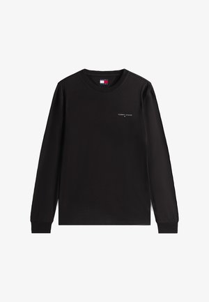 Tommy Jeans, LINEAR LOGO - Maglietta a manica lunga - black