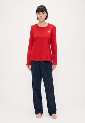 Yöasusetti - red/dark blue