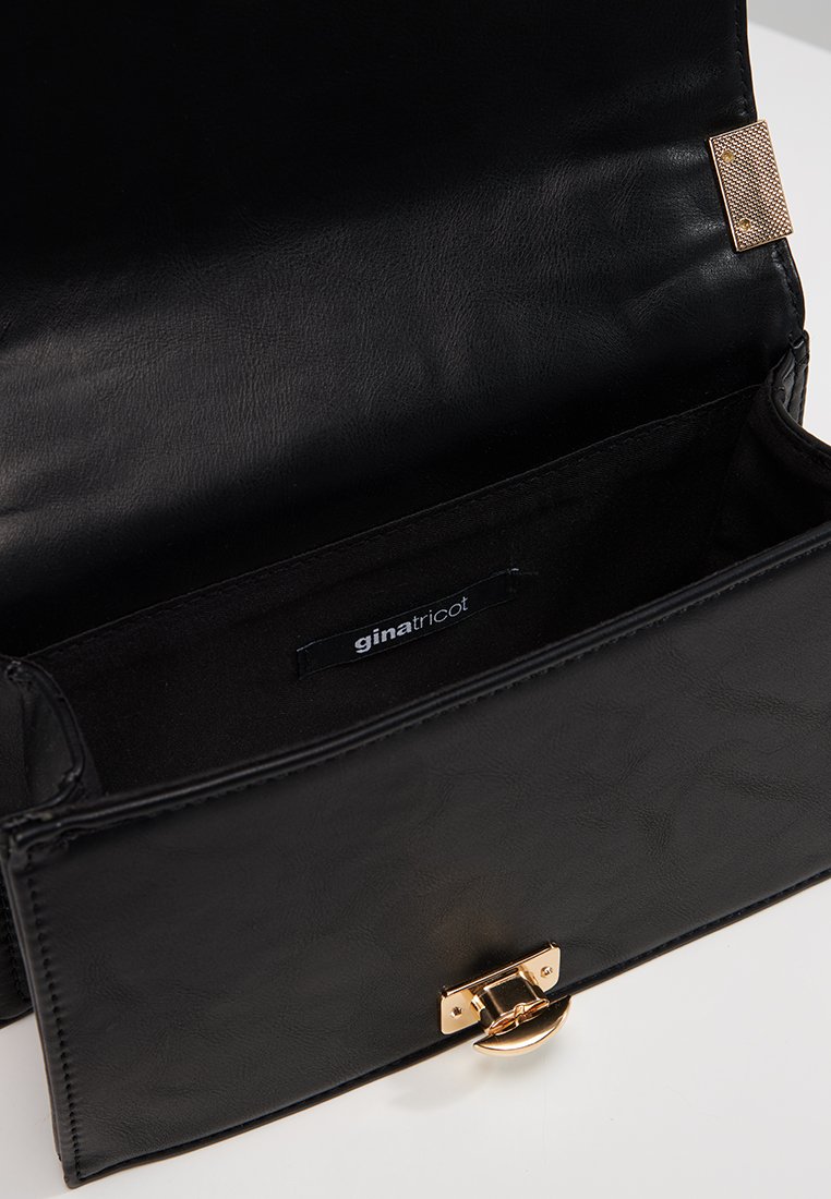 Gina Tricot MIA BAG - Borsa a mano - black/dorato - Zalando.it