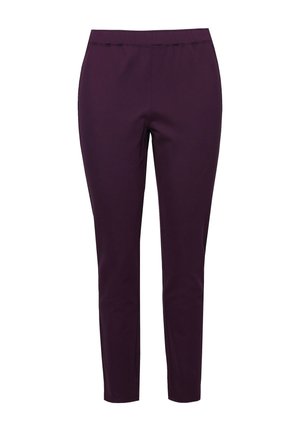 Ulla Popken GROSSE GRÖSSEN BIS RUNDUM-GUMMIBUND STRETCH - Legging - dark grape