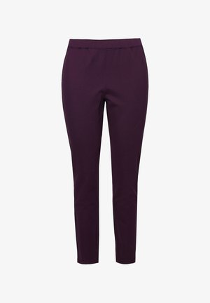 Ulla Popken GROSSE GRÖSSEN BIS RUNDUM-GUMMIBUND STRETCH - Leggingsit - dark grape