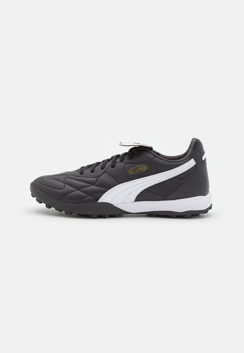 Puma - KING TOP TT - Botas de fútbol multitacos - black/white/gold, Ampliar