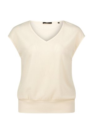 zero PLISSIERT MIT V-AUSSCHNITT - Blouse - eggnog