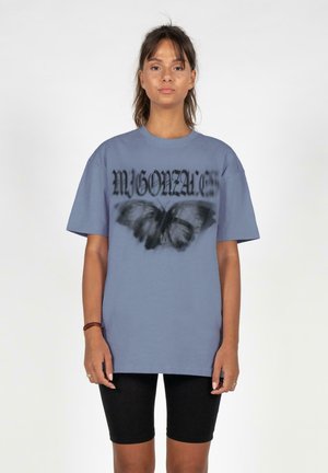 HEAVY-ILLUSION - Print T-shirt - vintageblue