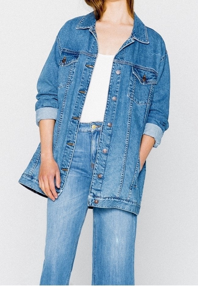 PULL&BEAR Džínová bunda - blue