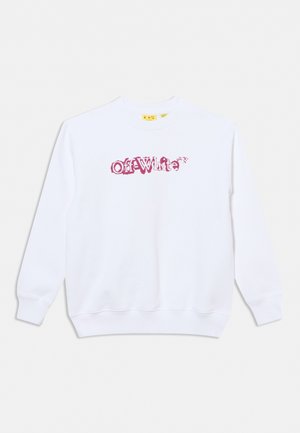 OFF-WHITE, BIG BOOKISH CREW NECK UNISEX - Суитшърт - white