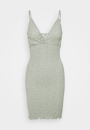 Object Petite OBJLEVENTA STRAP DRESS - Vestido direito - desert sage