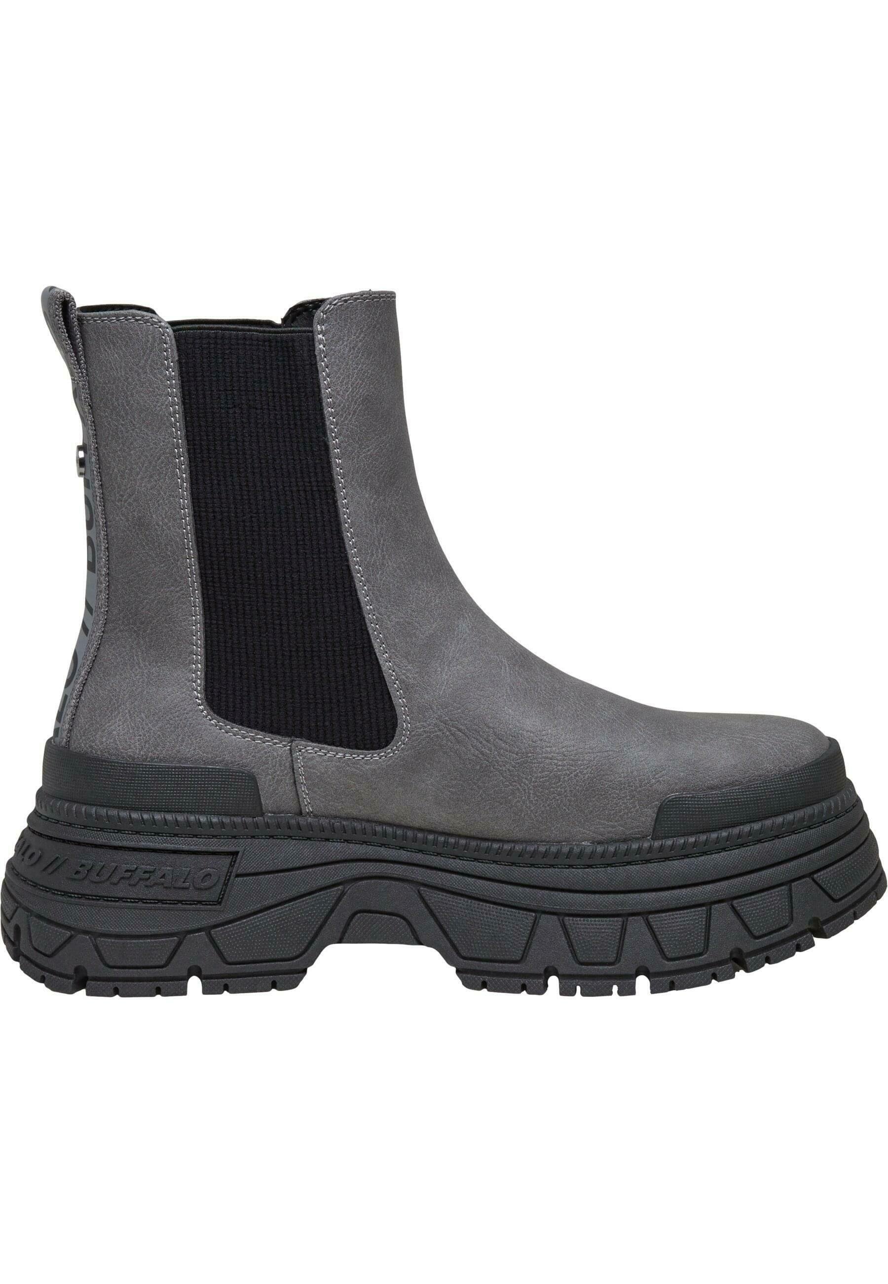 Buffalo FUSION CHELSEA - Botine cu platformă - grey black/gri