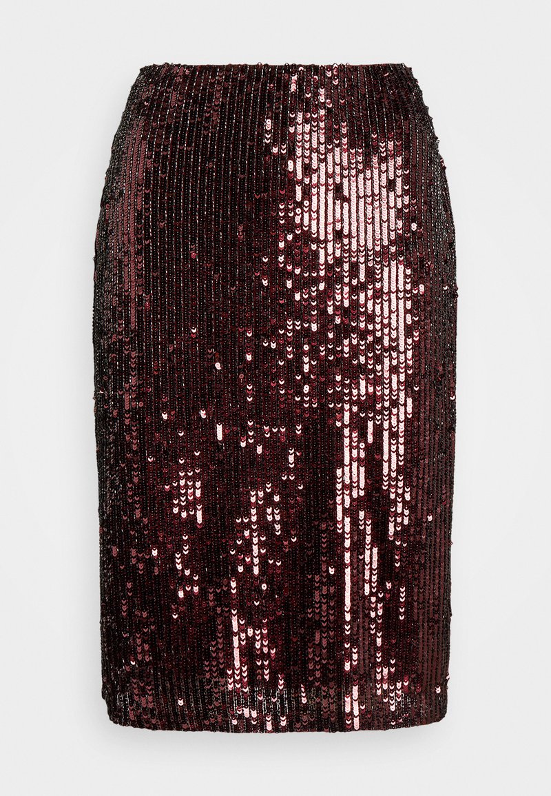 Lauren Ralph Lauren KIERHAN KNEE PENCIL - Ceruzaszoknya - vintage burgundy