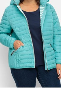Sheego Overgangsjakke - turquoise