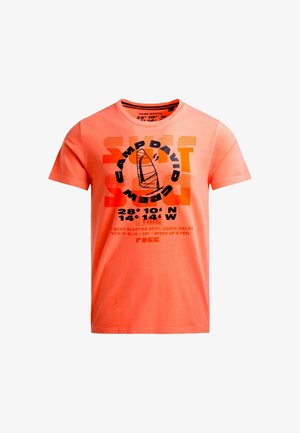 Camp David, CAMP DAVID T-SHIRT WINDSURFING KURZARMSHIRT - Tričko s potlačou - orange