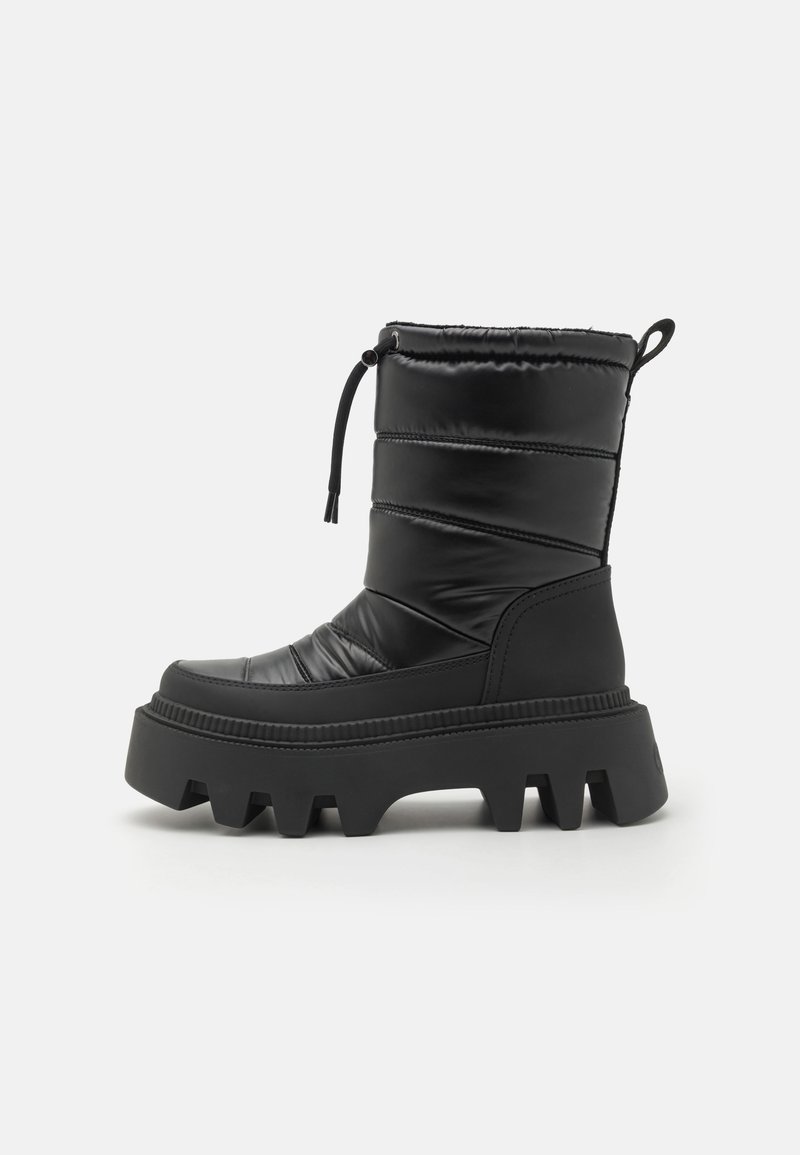 Buffalo - FLORA PUFFER BOOT - Kotníkové boty na platformě - black, Zvětšit