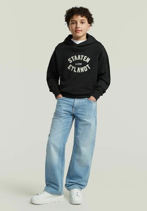 G-STAR, BOYS RAND HOODIE SWEATER - Kapuzenpullover - dk black
