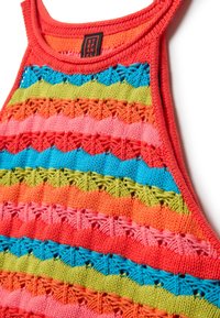 Stefanel Top - sky blue red