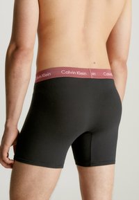 Calvin Klein Underwear BOXER BRIEF 3 PACK COTTON STRETCH - Shorty - b marron skyway true navy wbs