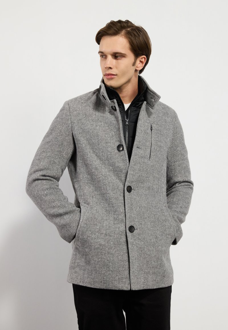 Pier One - Classic coat - mottled grey, Enlarge