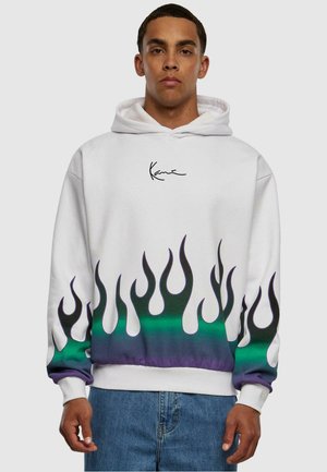 SMALL SIGNATURE FLAME OS  - Kapuzenpullover - white