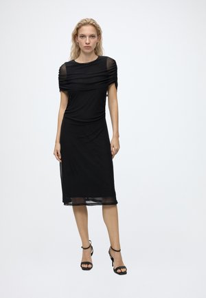 Vero Moda, VMLISE O-NECK CAPE DRESS ZLD - Robe de soirée - black