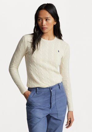 CABLE KNIT WOOL CASHMERE JUMPER - Trui - authentic cream