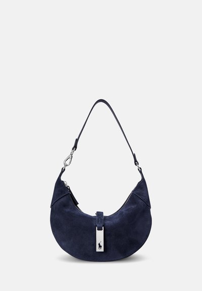 Polo Ralph Lauren POLO ID SUEDE MINI SHOULDER BAG - Kabelka - night