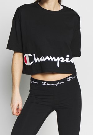 Champion Rochester Triko s potiskem - black