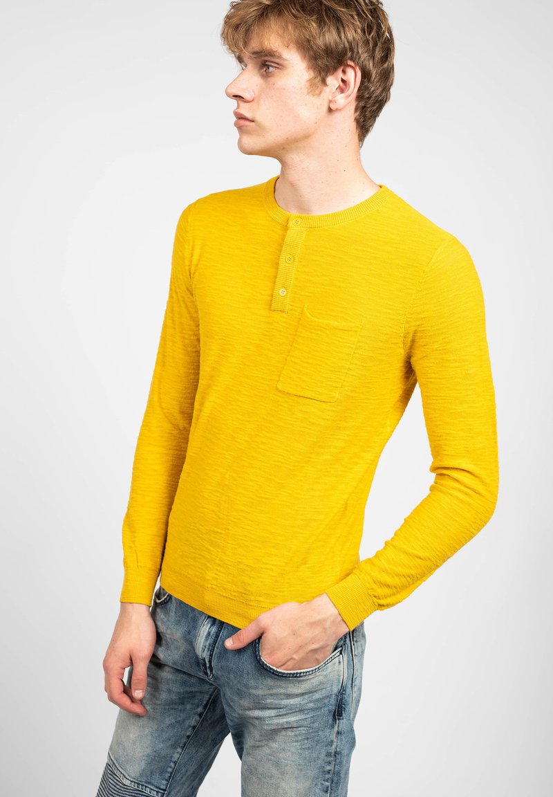 Herren Strickjacken | Antony Morato Strickpullover gelb - KP84970 Herren Strickjacken | Antony Morato Strickpullover gelb - KP84970