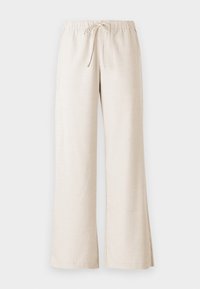 Adjustable-Rise Pull-On Wide-Leg Pants - Kelnės - oatmeal